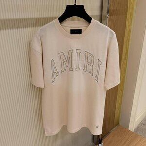 AMIRI MEN NEW SEASON CREAM COLOR T-SHIRT LARGE SIZE